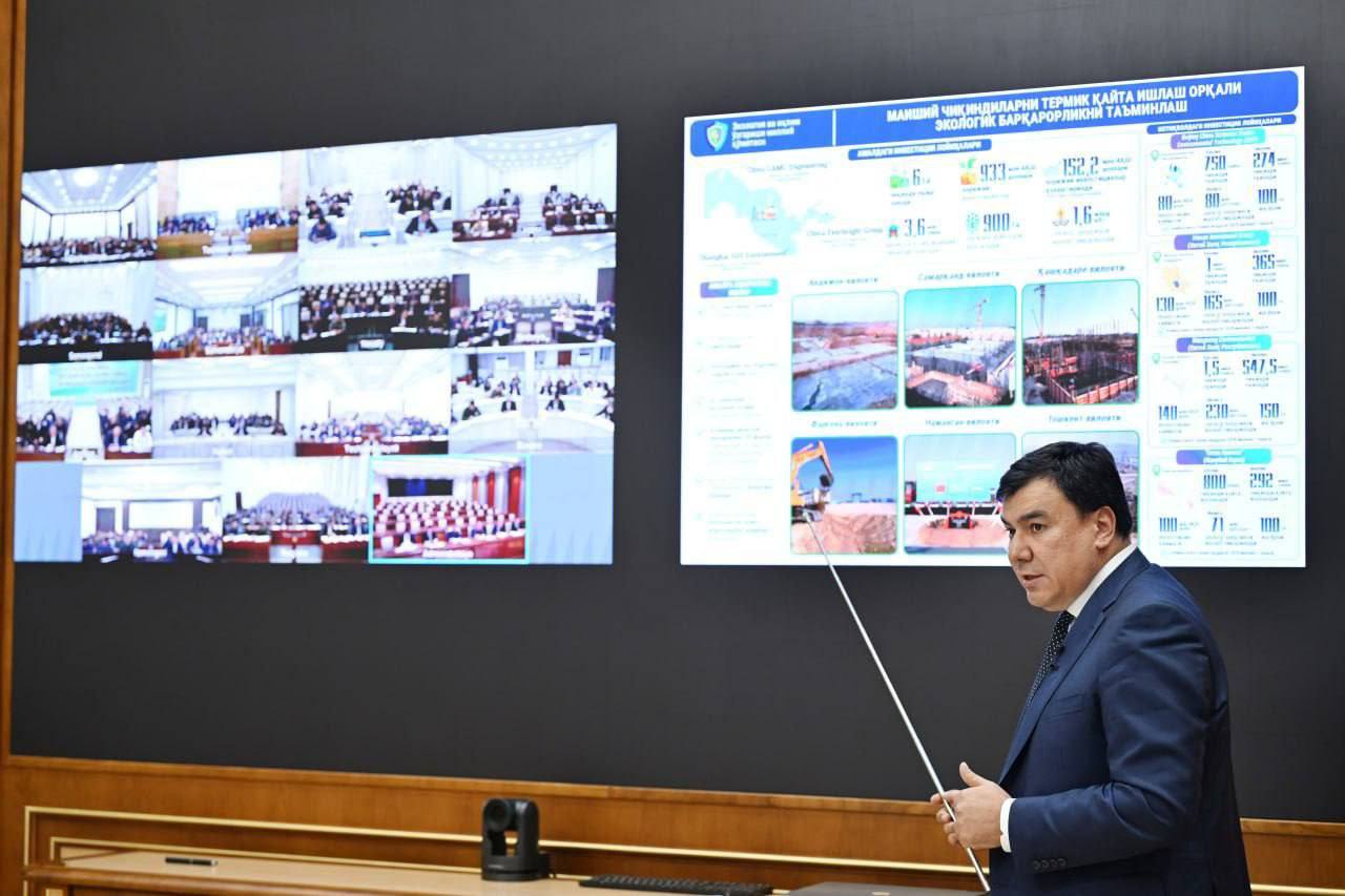 Maxsus komissiya Toshkent shahrida ekologik vaziyatni yaxshilash bo‘yicha qilinayotgan ishlar yuzasidan Prezidentga hisobot berdi