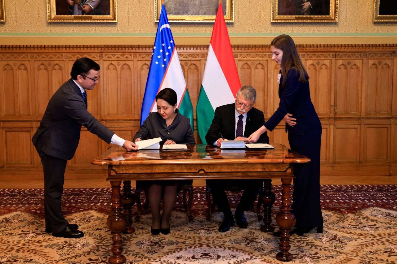 O‘zbekiston va Vengriya parlamentlari o‘rtasida Anglashuv memorandumi imzolandi