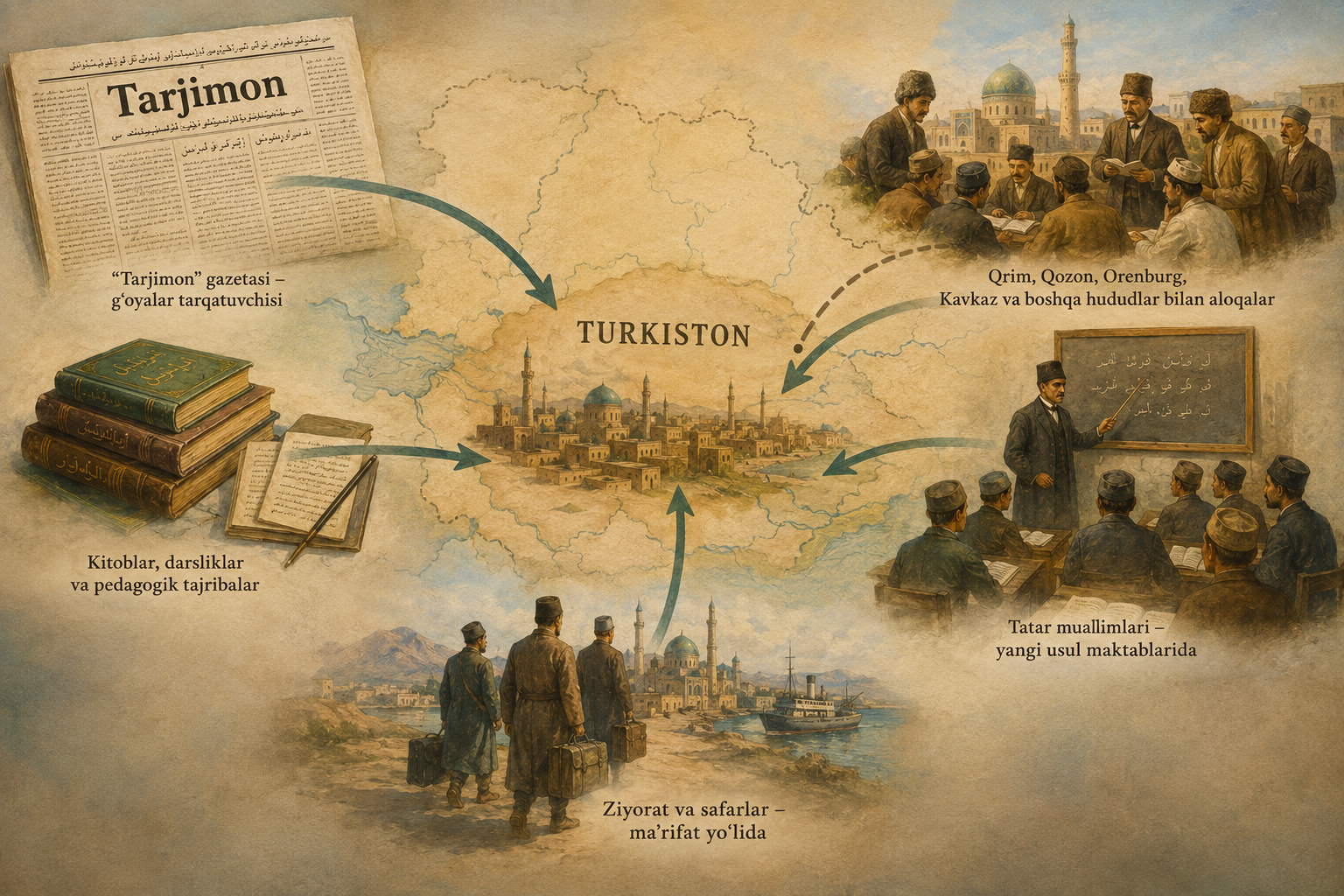 Ismoil Gaspiali g‘oyalari Turkistonga qanday yetib keldi?