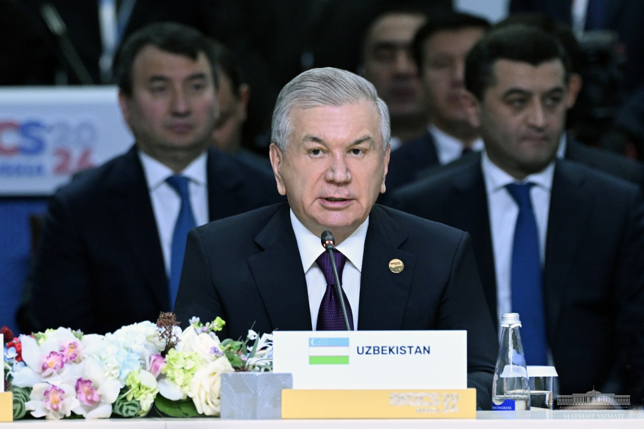 Address by the President of the Republic of Uzbekistan Shavkat Mirziyoyev at the “BRICS plus” format